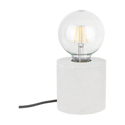 Spot Light 6070937 Strong Round lampa stołowa beton biały 1xE27 25W 10cm