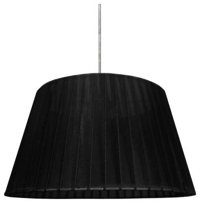 Candellux TIZIANO 31-27122 lampa wisząca abażur stożkowy z tkaniny czarnej 1X60W E27 37 cm