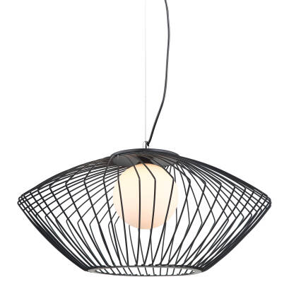 Italux lampa wisząca Zeno MDM-3844-1 BK czarna 52cm