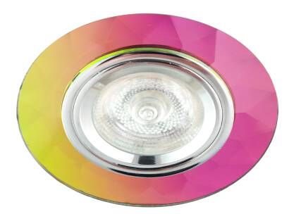 Candellux SS-1 CH/MIX oprawa do wbudowania stropowa MR16 mix kolor 6,4cm