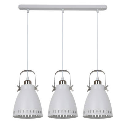 Italux lampa wisząca Franklin MD-HN8026S-3-WH+S.NICK biała 59cm