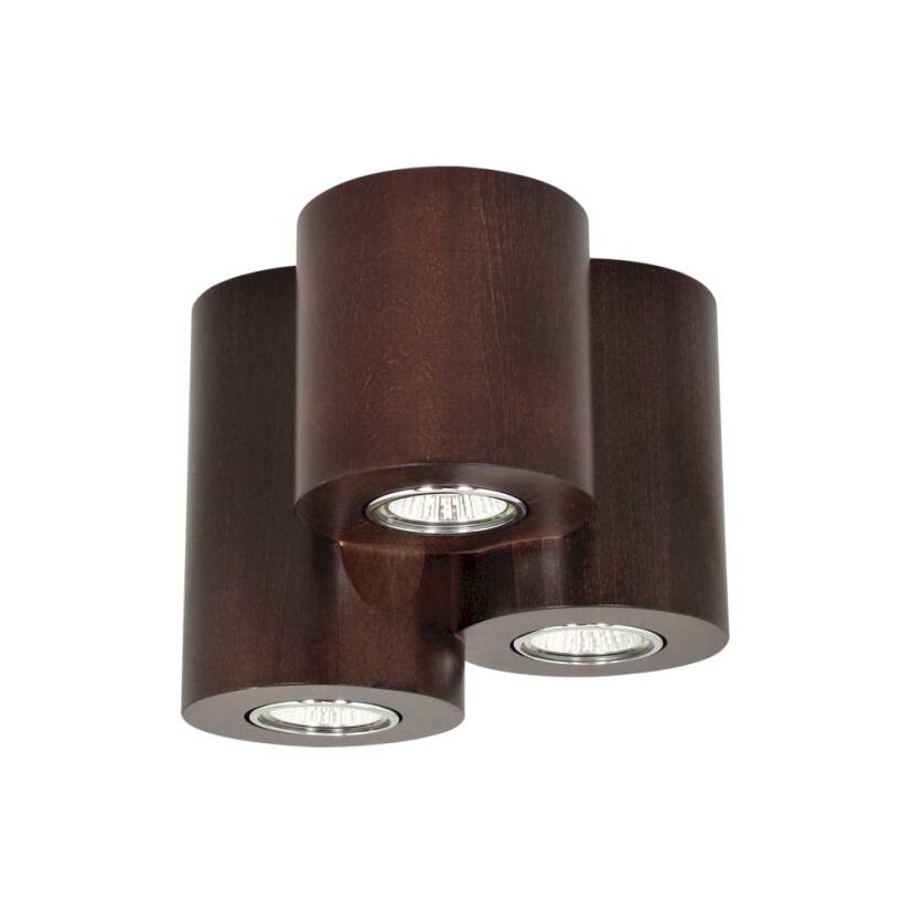 Spot Light 2066376 Wooddream Round plafon lampa sufitowa orzech 3xGU10 6W 15cm