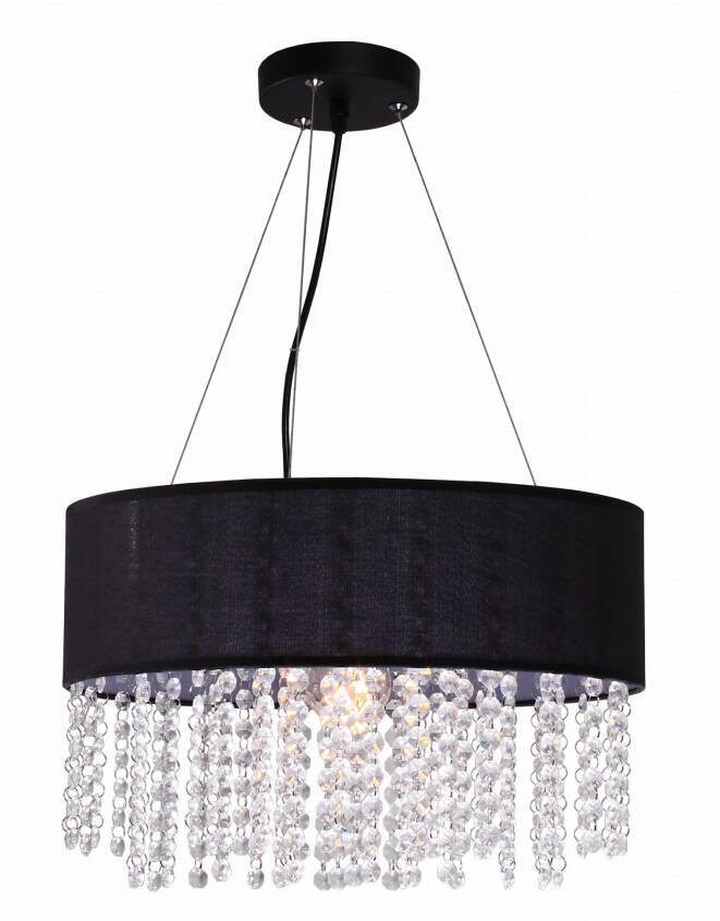 Light Prestige Madryt LP-81458/1P BK lampa wisząca czarna 40cm