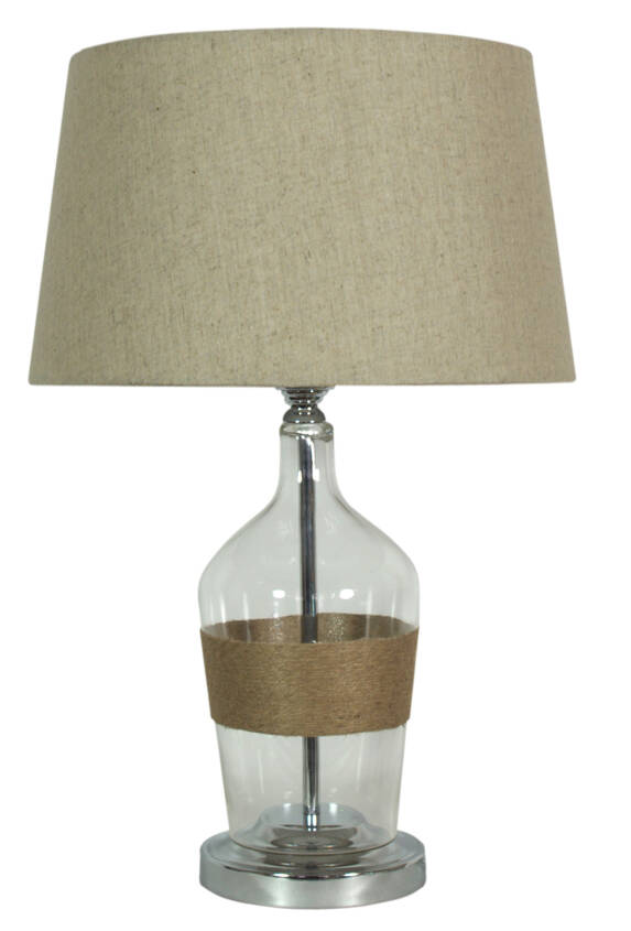 Candellux ECO 3 41-21519 abażur lniany beżowy dekoracja sznurkowa 1X60W E27 40cm