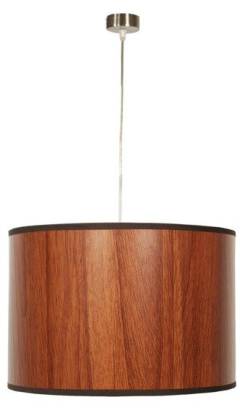 Candellux TIMBER 31-56743 lampa wisząca abażur z tworzywa o fakturze drewna1X60W E27 30X20