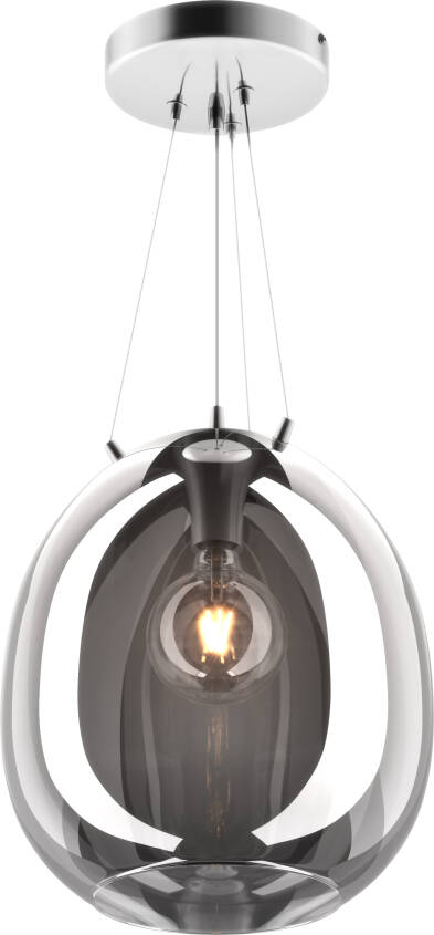 Zuma Line P19066B-D38 MOON lampa wisząca chrom 1xE27 60W 38cm