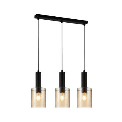 Italux Sardo Rain PND-5581-3-BK+RNAMB  lampa wisząca IP20 E27 3x40W 100cm