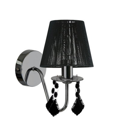 Light Prestige Mona LP-5005/1W czarny kinkiet lampa ścienna 1x40W 12cm