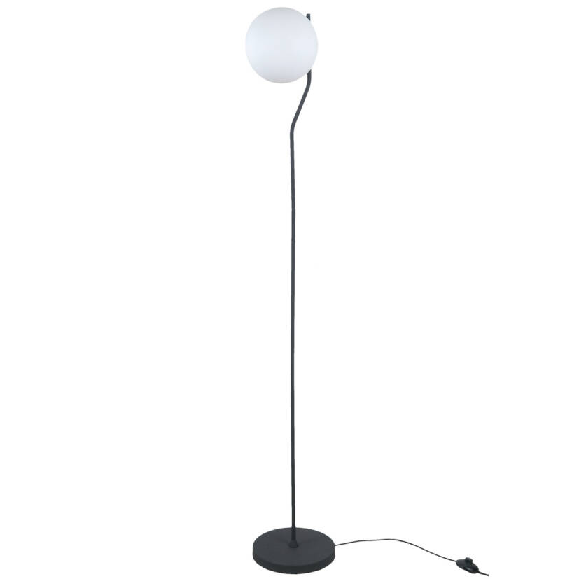 Italux Carimi FL-3300-1-BK lampa podłogowa stalowa 152cm IP20 E27 1x5W