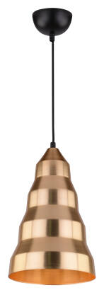 Candellux VESUVIO 31-58560 lampa wisząca aluminiowy klosz 1X40W E27 złoty 20cm