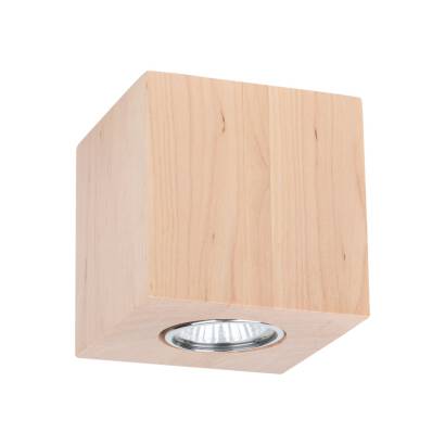 Spot Light 2576160 Wooddream Square plafon lampa sufitowa 1xLED GU10 5W Brzoza 10cm