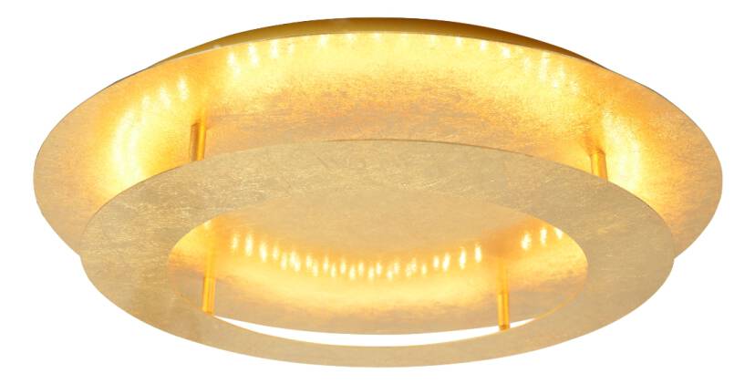 Candellux MERLE 98-66213 plafon lampa sufitowa metalowy klosz złoty 18W LED 3000K 40cm