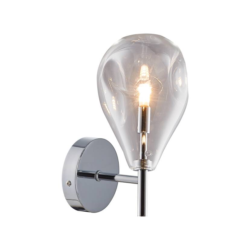 Zuma Line MB1921-1-CLEAR BASTONI kinkiet lampa ścienna srebrny chrom 1xG9 40W 17cm