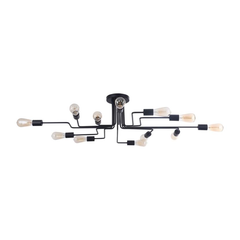 Maytoni Gilbert T532CL-12B plafon lampa sufitowa czarna 123cm