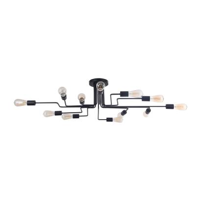 Maytoni Gilbert T532CL-12B plafon lampa sufitowa czarna 123cm