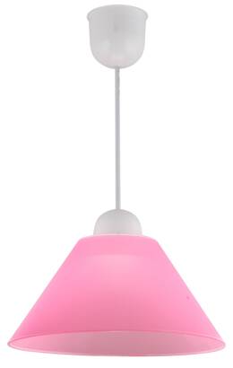 Candellux FAMA 31-20157 lampa wisząca abażur tworzywo sztuczne różowy E27 1X60W 25 cm