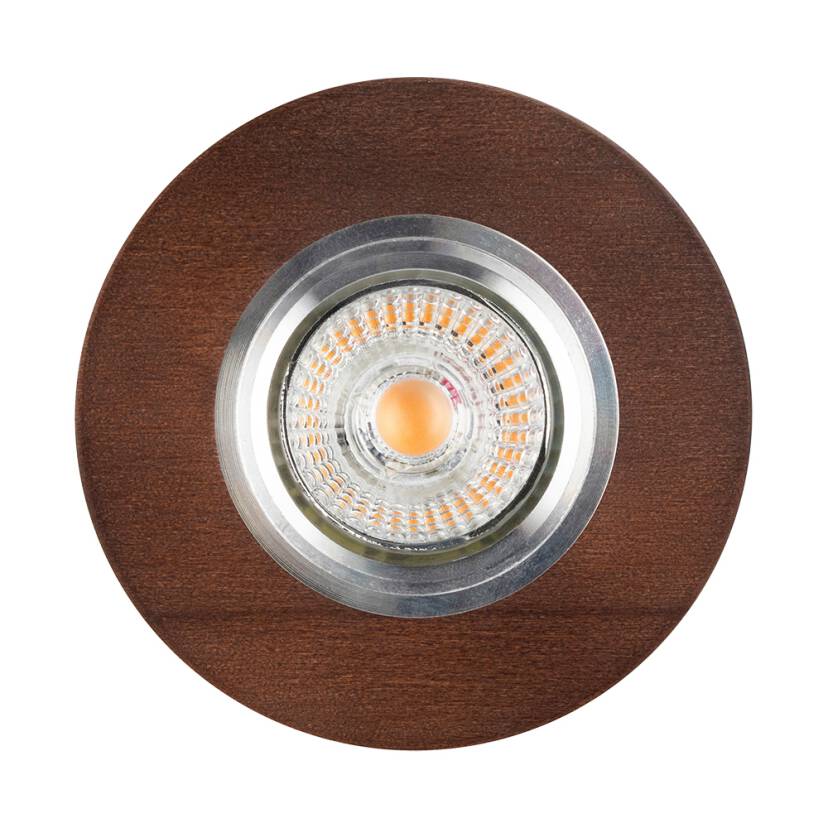 Spot Light 2511176 Vitar Wood Round oprawa do wbudowania 1X5W GU10 LED Orzech 10cm