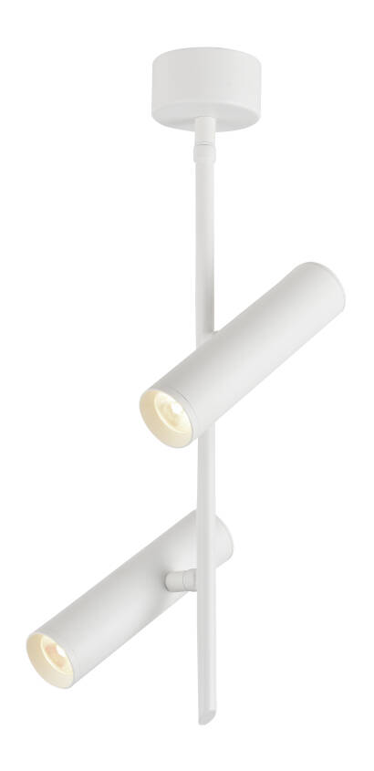 Candellux 32-76274 lampa wisząca tuba podwójna biała regulowana 2X5W LED 4000K 41,5 cm