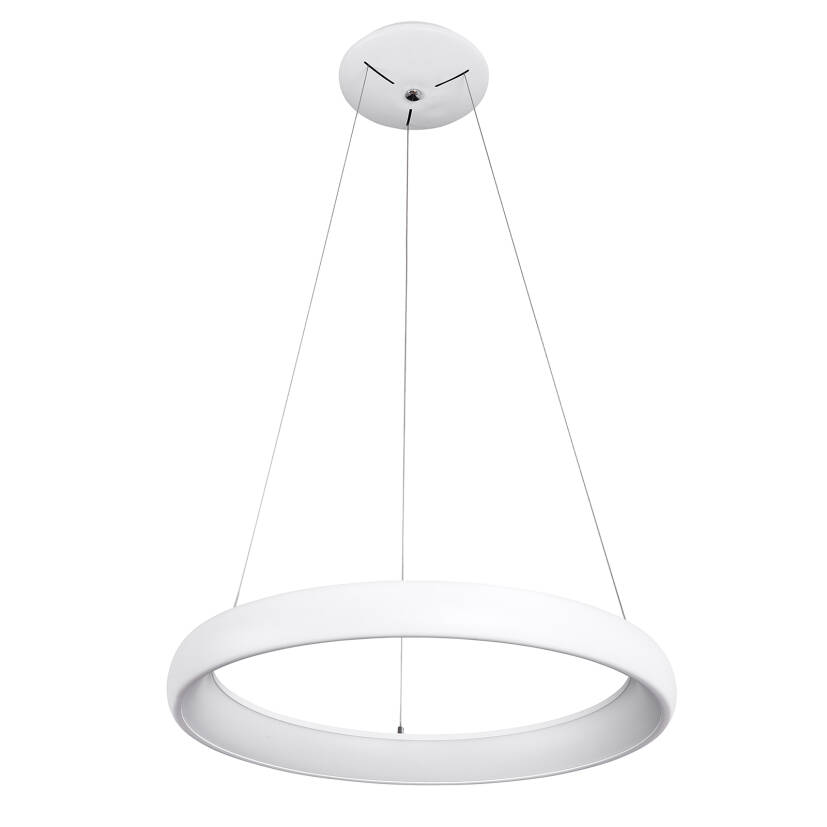 Italux lampa wisząca Alessia 5280-850RP-WH-3 biała ring LED 50W 61cm