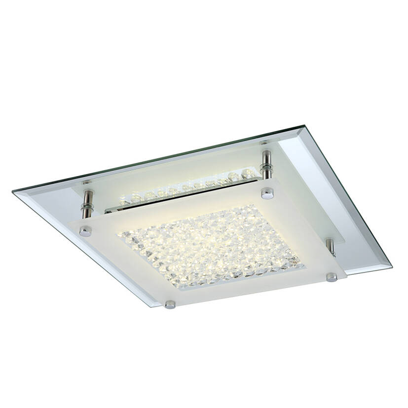 Italux plafon lampa sufitowa Vestire C98004-12W szkło kryształy LED 12W 25cm