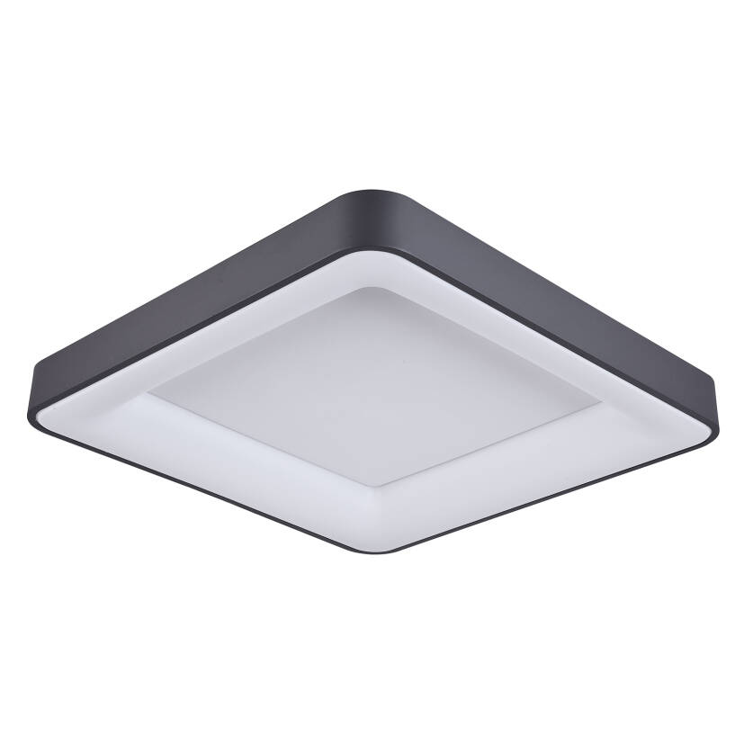 Italux Giacinto 5304-850SQC-BK-3 plafon lampa sufitowa czarny IP20 LED 50W 3000K 60cm