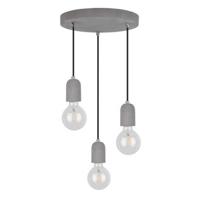 Spot Light 9779336R Amory lampa wisząca industrialna beton szary 3xE27 60W 32cm