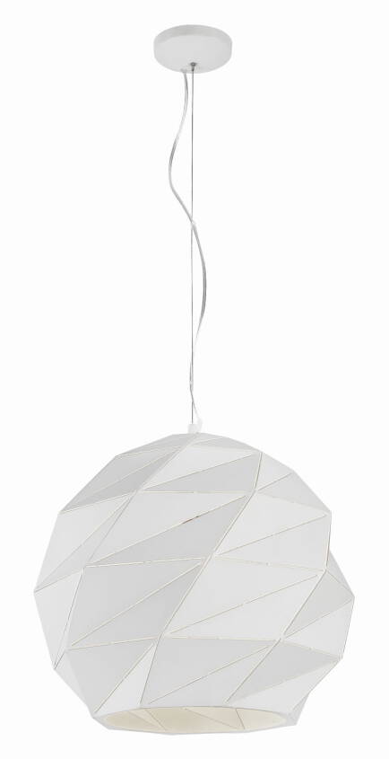 Light Prestige Reus LP-8069/1P L WH lampa wisząca biała 3x60W E27 42cm