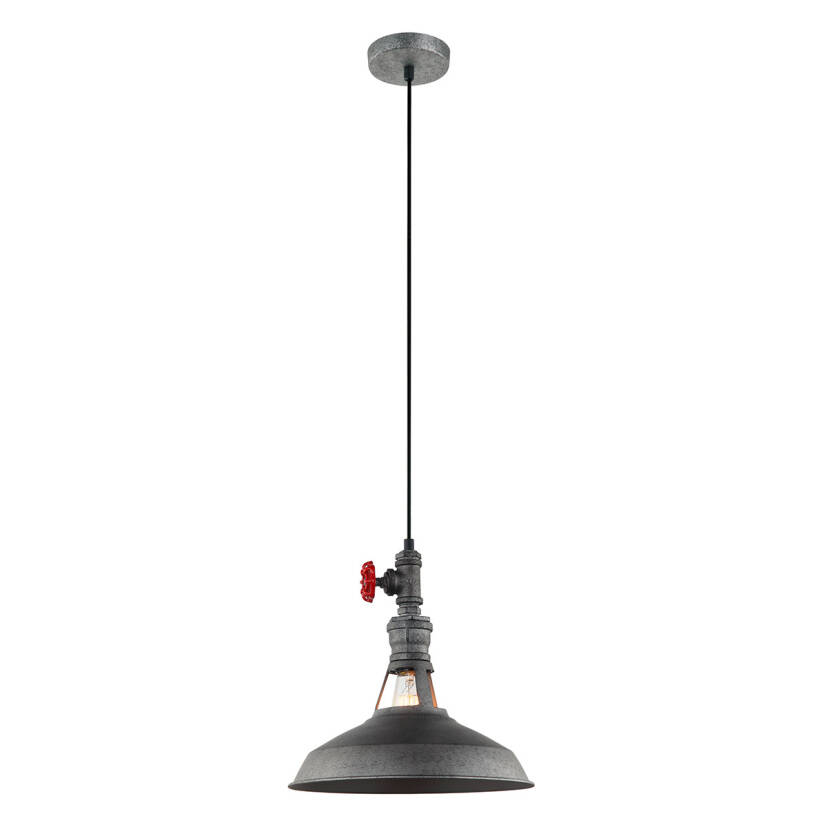 Italux lampa wisząca Garibaldo MDM-2781/1 GR+BK