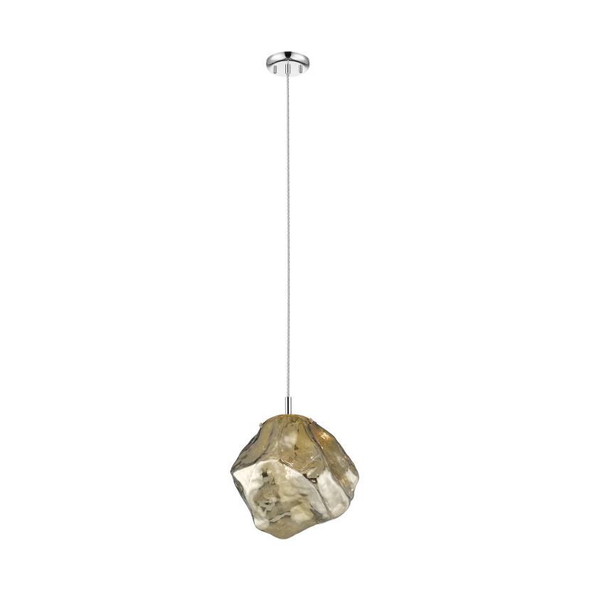 Zuma Line P0488-01A-F4HF ROCK lampa wisząca złoty chrom 1xE27 40W 30cm