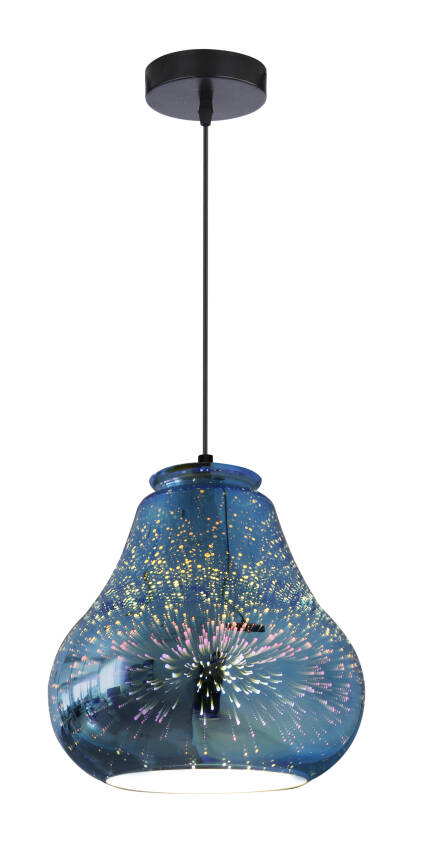 Candellux GALACTIC 4 31-56108 lampa wisząca klosz powlekany warstwą dekoracyjną 1X60W E27 3D 19 cm