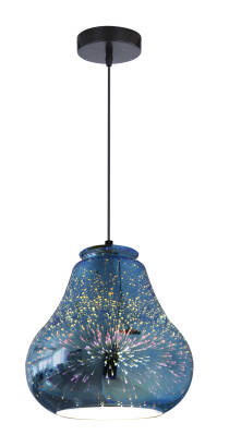 Candellux GALACTIC 4 31-56108 lampa wisząca klosz powlekany warstwą dekoracyjną 1X60W E27 3D 19 cm