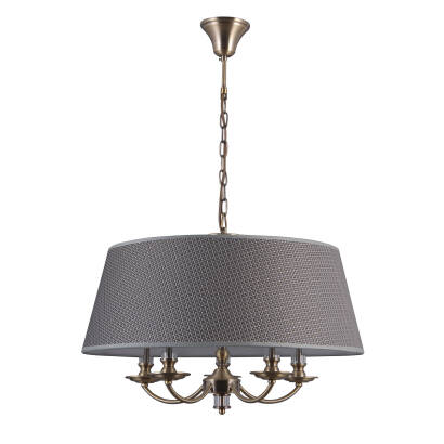 Italux Zanobi PND-43272-5A lampa wisząca brąz antyczny E14 5x40W IP20 60cm