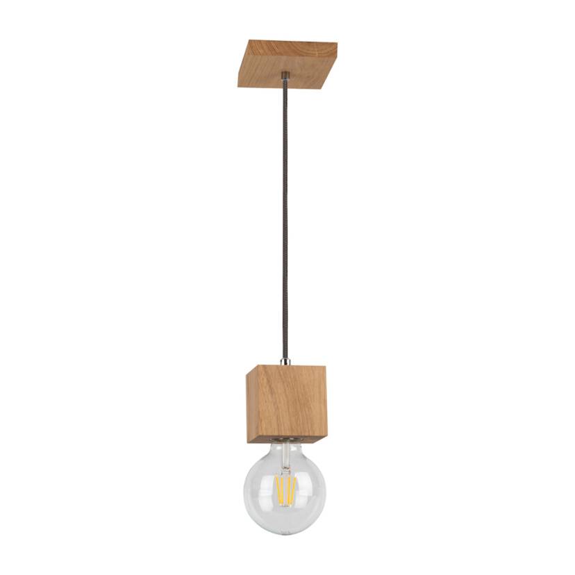 Spot Light 7161174 Trongo lampa wisząca drewno dąb olejowany/antracyt