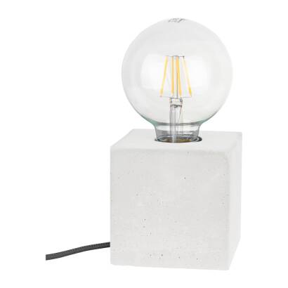 Spot Light 6170937 Strong Square lampa stołowa kwadrat beton biały 1xE27 25W 10cm