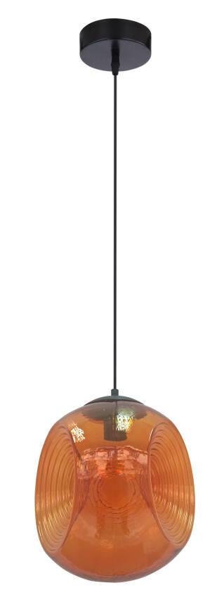 Candellux CLUB 31-51233 lampa wisząca klosz szklany pomarańczowy 1X60W E27 28 cm