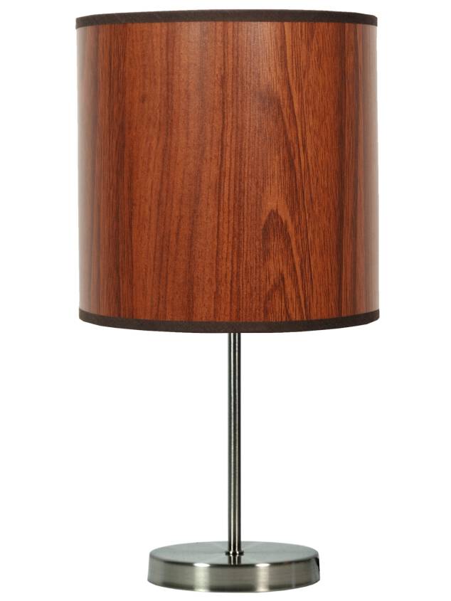 Candellux TIMBER 41-56750 lampa stołowa abażur z tworzywa o fakturze drewna 1X60W E27 20 cm