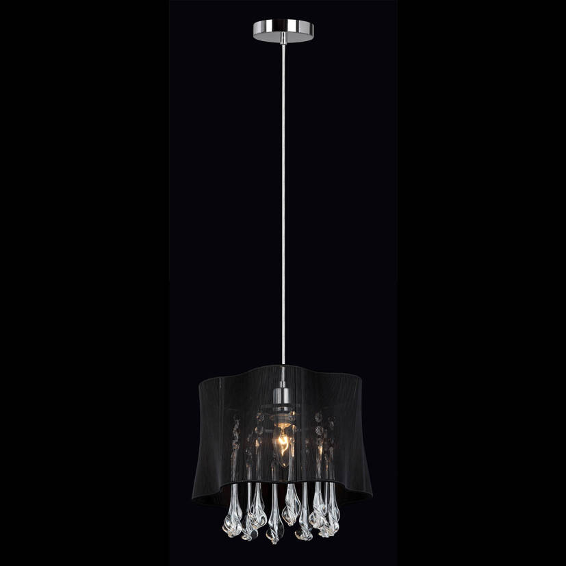 Italux lampa wisząca Cali MDM2052-1BK czarna 28cm