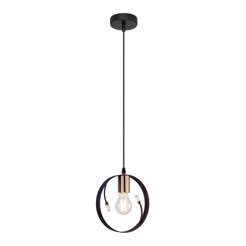 Globo VIGO 15346-1 lampa wisząca czarny 1xE27 20cm