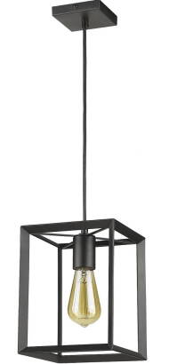 Light Prestige Napoli LP-4146/1P-BL lampa wisząca czarna 1x60W 144,5cm