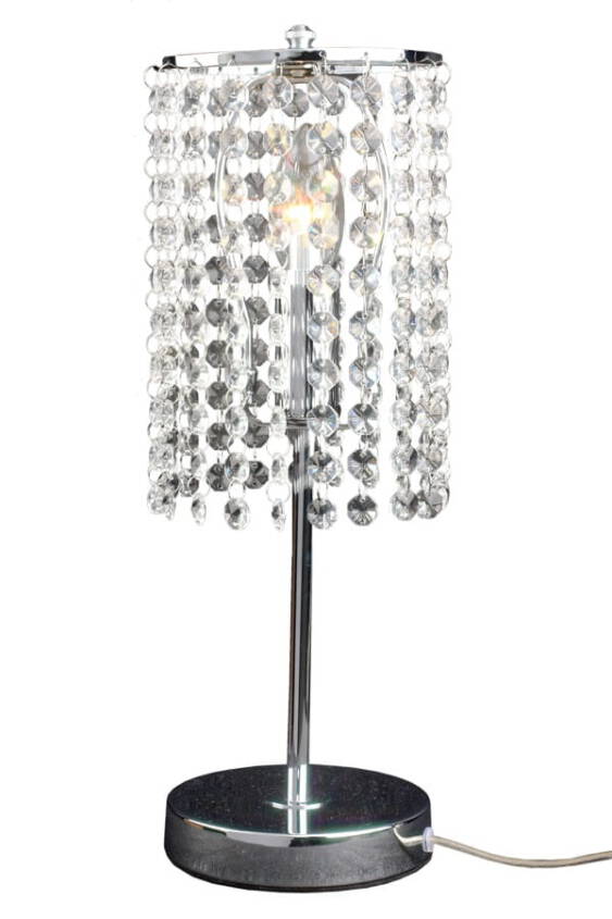 Light Prestige Bright Star LP-812/1T lampa stołowa chrom szklany klosz z kuleczek 1x60W E27 13cm