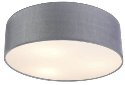 Candellux KIOTO 31-64707 plafon lampa sufitowa abażur jasno szary 3x40W E27 50cm