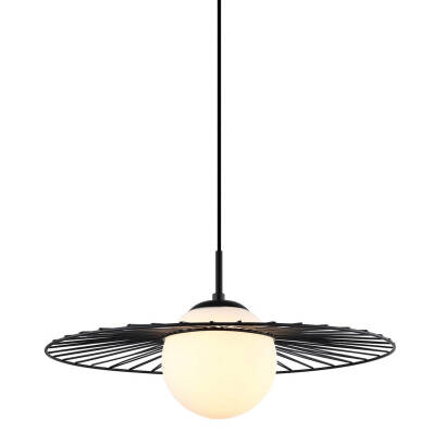 Italux lampa wisząca Sally MDM-4003/1 BK czarna druciana 45cm