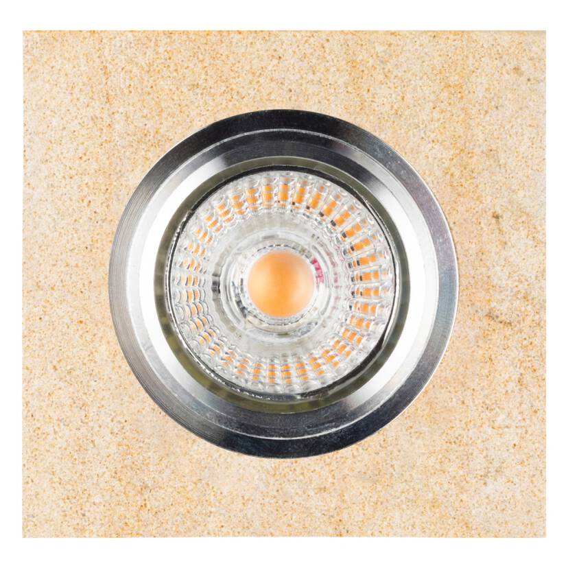 Spot Light 2515139 Vitar Sandstone Square oprawa do wbudowania 1xGU10 Led 5W Piaskowiec/Chrom 9,5cm