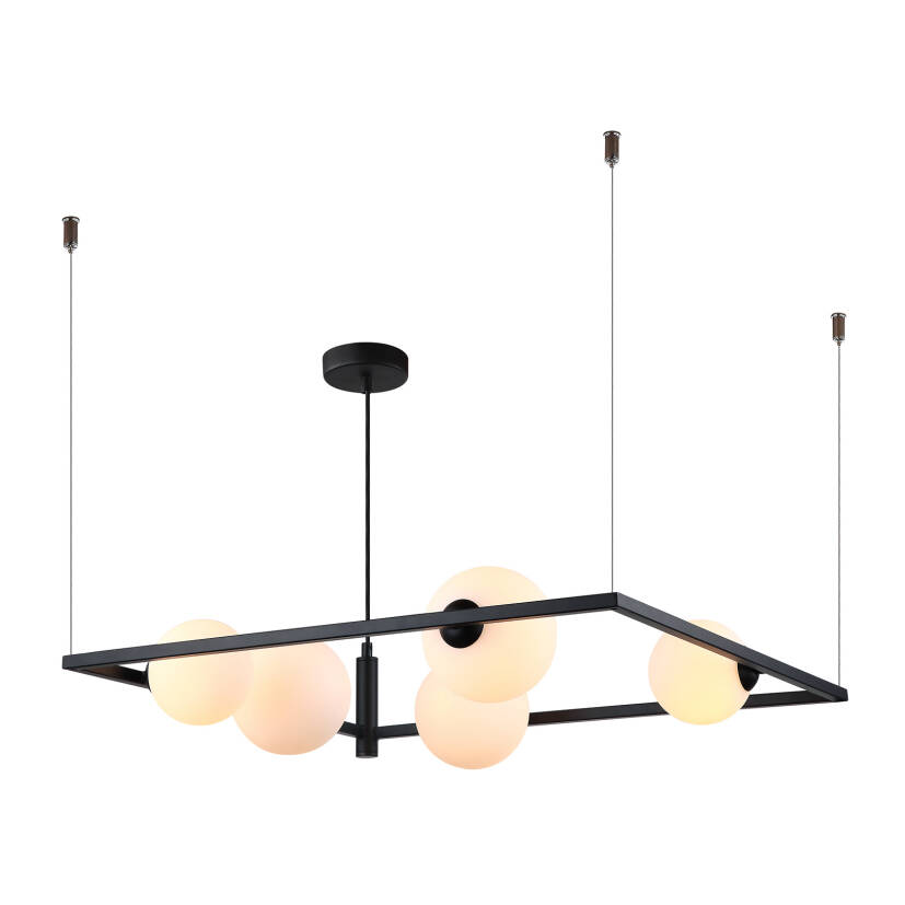 Italux lampa wisząca Gareth MDM-3975/5 BK czarna 60cm