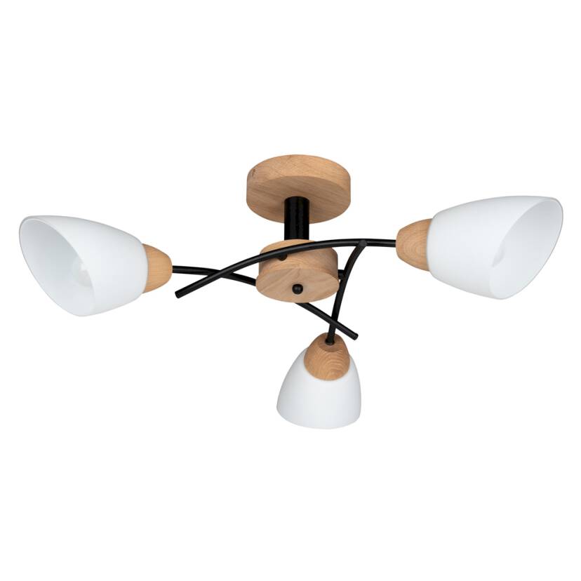 Spot Light 8142374 Viletta Wood plafon lampa sufitowa drewno dąb olejowany/metal 70cm