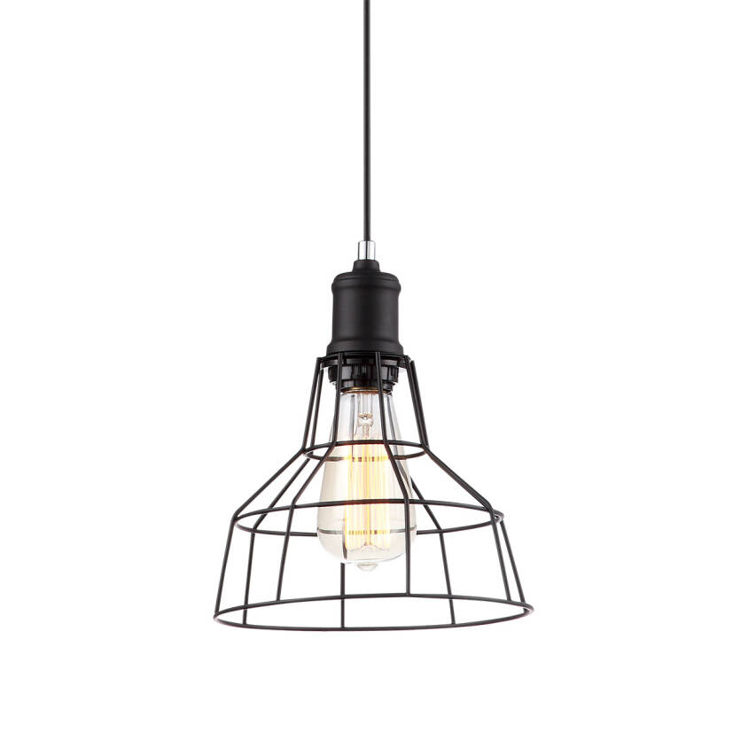 Italux lampa wisząca Synthia MDM2264-1 czarna 20cm