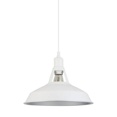 Italux Freya MDM-2315/1 M W+SL lampa wisząca biały 31cm IP20 E27 1x40W