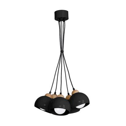 Milagro DAMA BLACK MLP6590 lampa wisząca czarna 5xE27 40cm