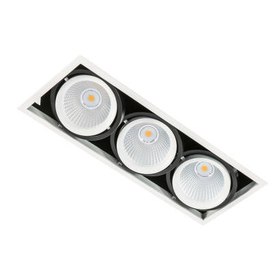 Italux Vertico Triple GL7108-3/3X18W 4000K WH+BL oprawa do wbudowania wpuszczana nowoczesna techniczna 3x18W LED 4000K 37,8cm