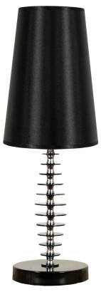 Candellux FUNDI 41-14559 lampa stołowa abażur czarna 1X60W E27 16 cm